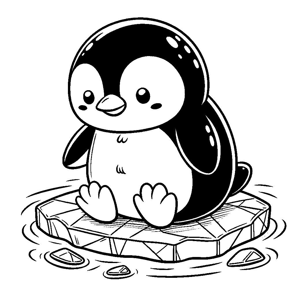 A Penguin On Ice
