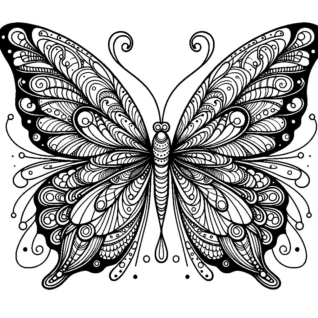 A Beautiful Butterfly With Pattern Wings