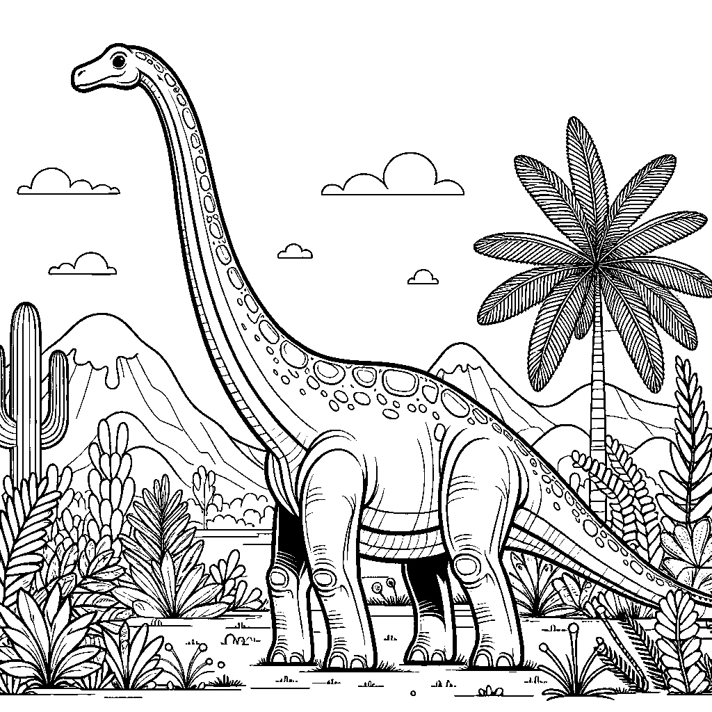 A Long-necked Brachiosaurus