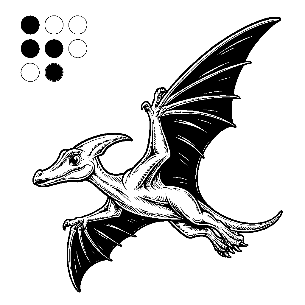 A Pterodactyl Flying