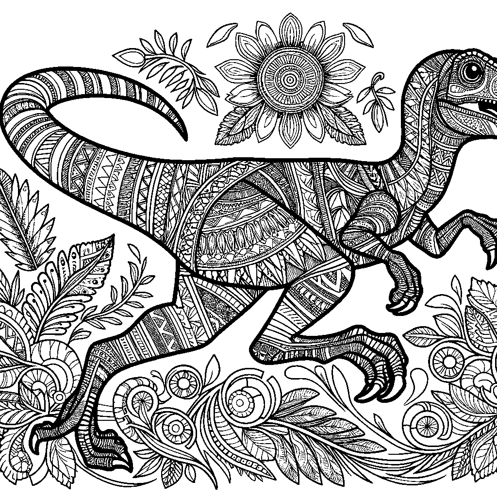 A Velociraptor Running