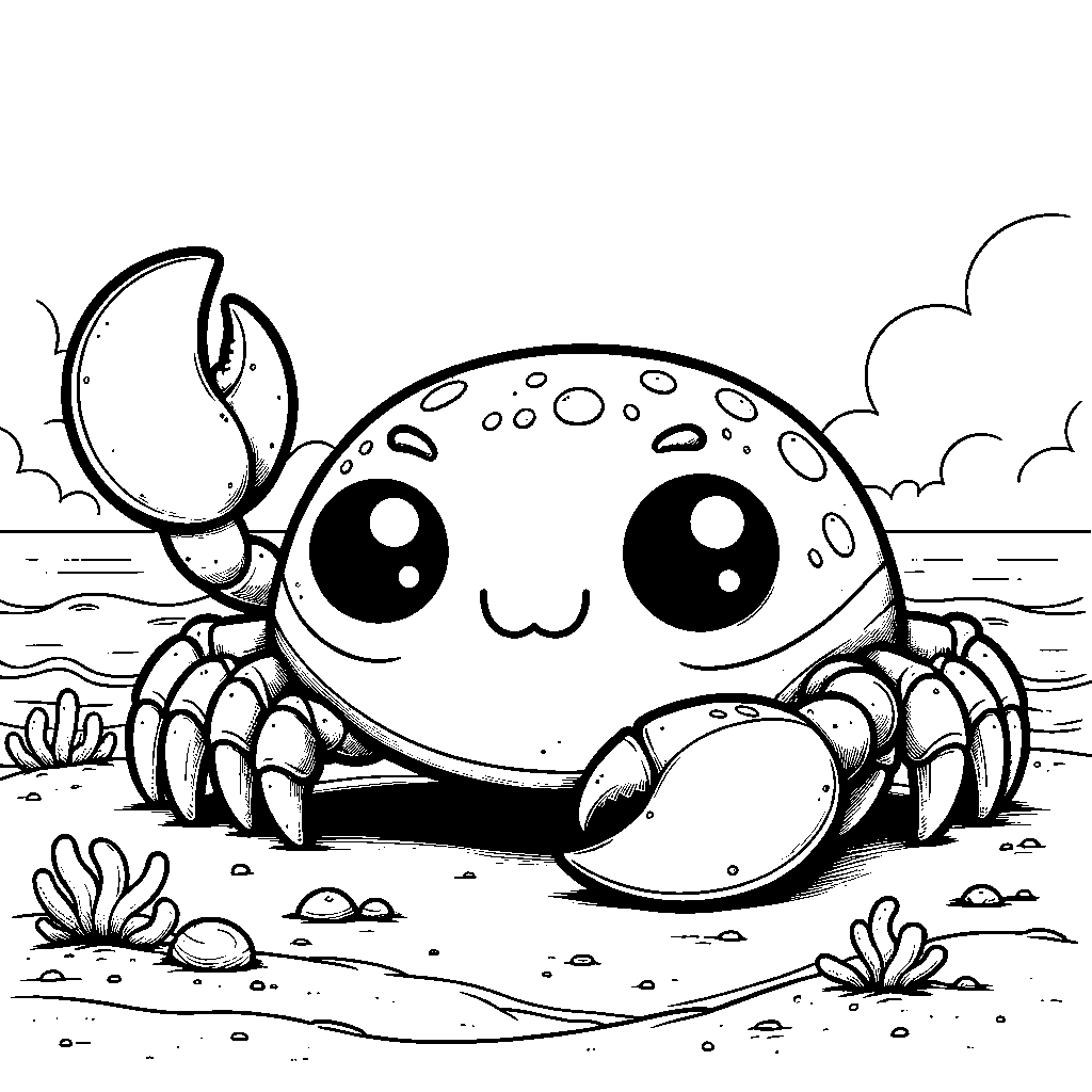 A Crab On The Beach