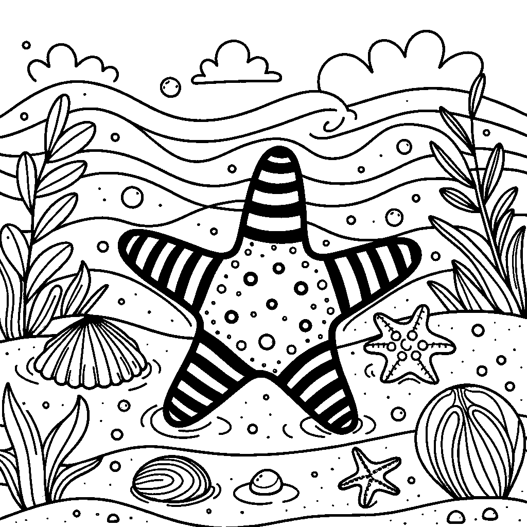 A Starfish On The Ocean Floor