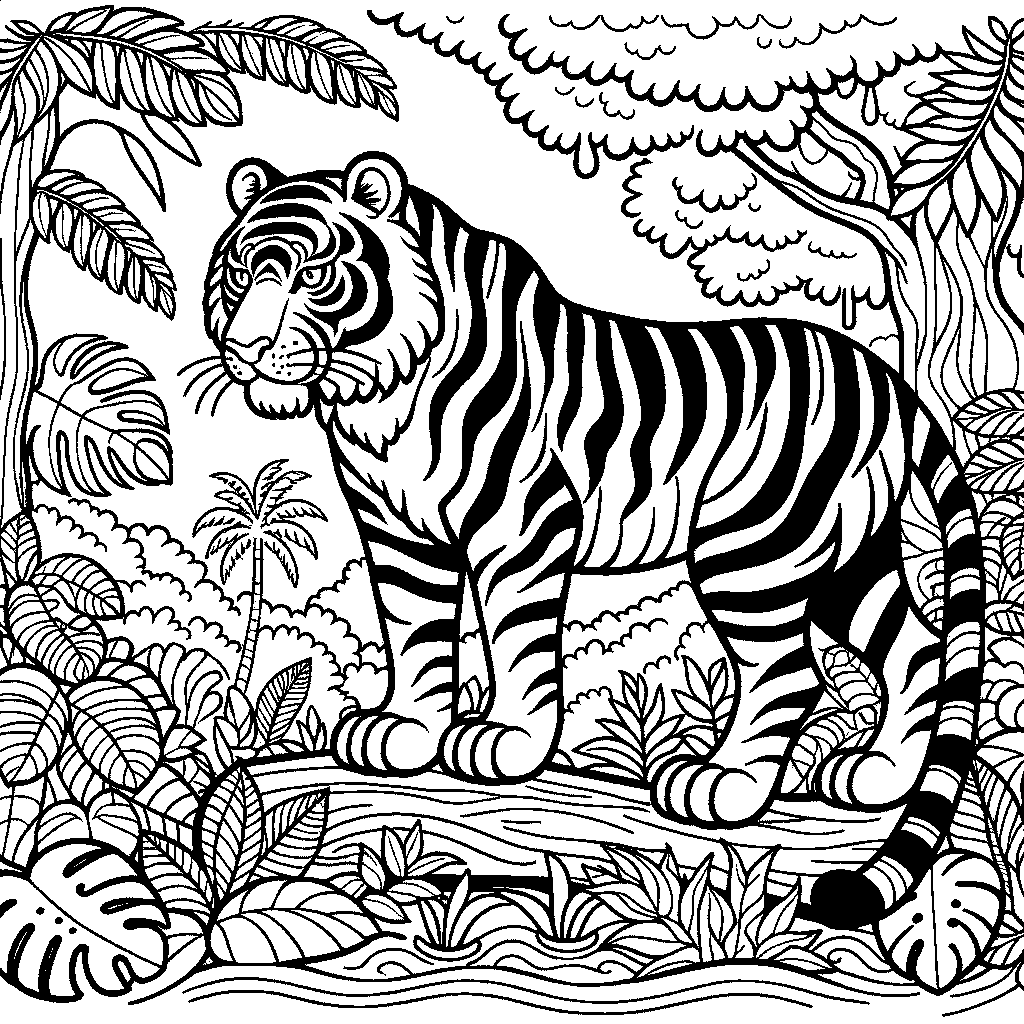 A Tiger In The Jungle