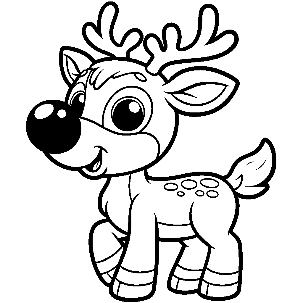 Rudolph The Red-nosed Reindeer With A Glowing Nose