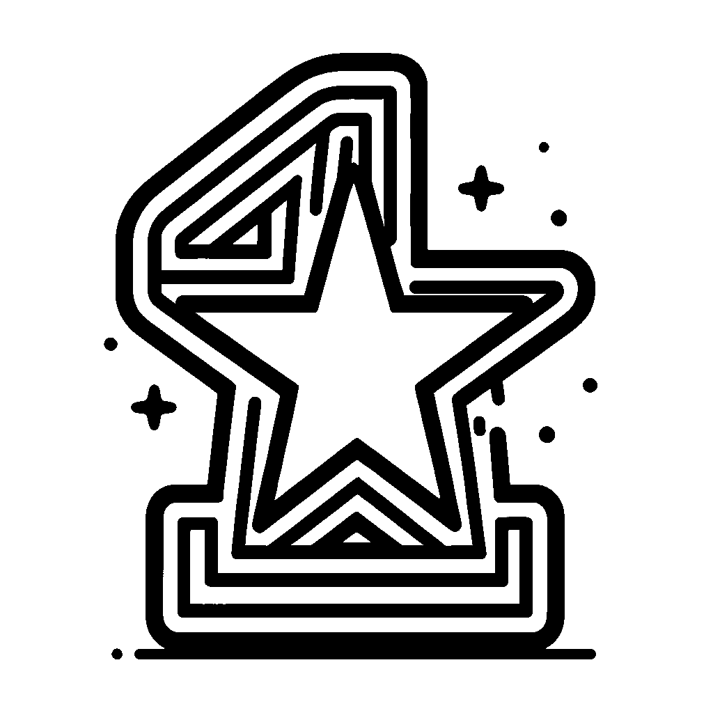 The Number 1 With One Big Star