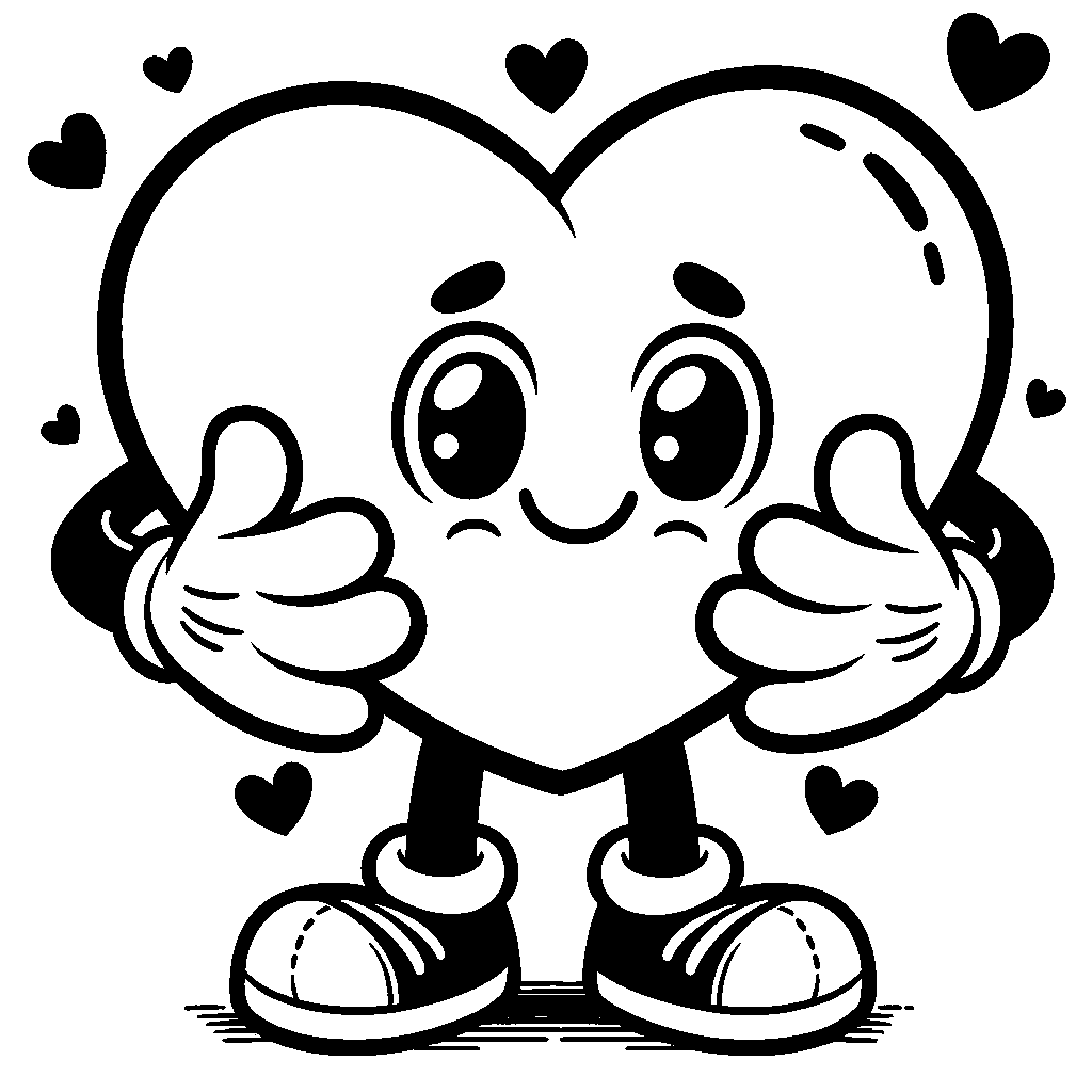 A Heart With Arms Hugging Itself