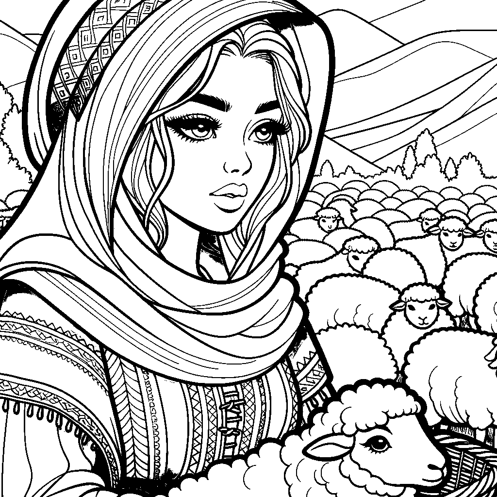 Little Bo Peep Looking For Her Sheep