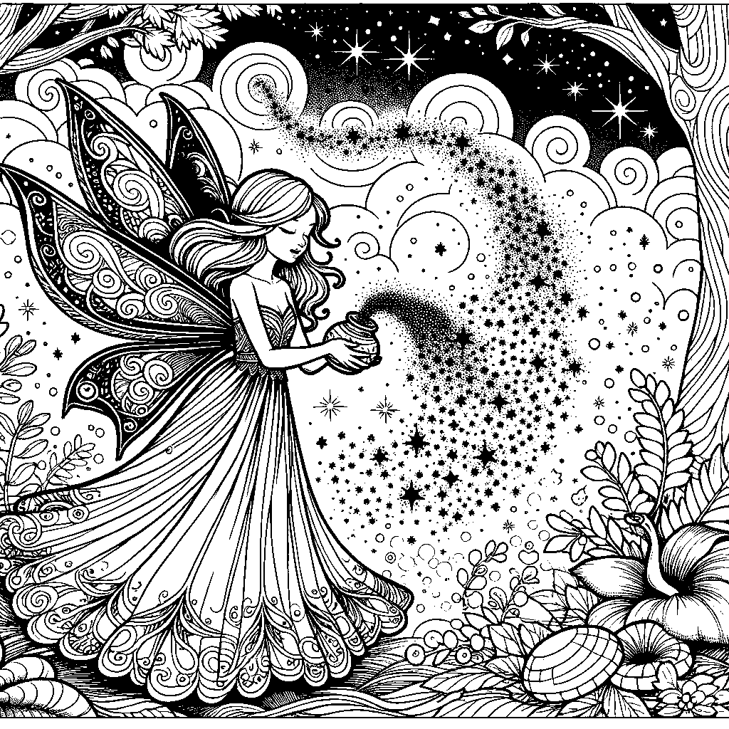 A Fairy Sprinkling Magic Dust