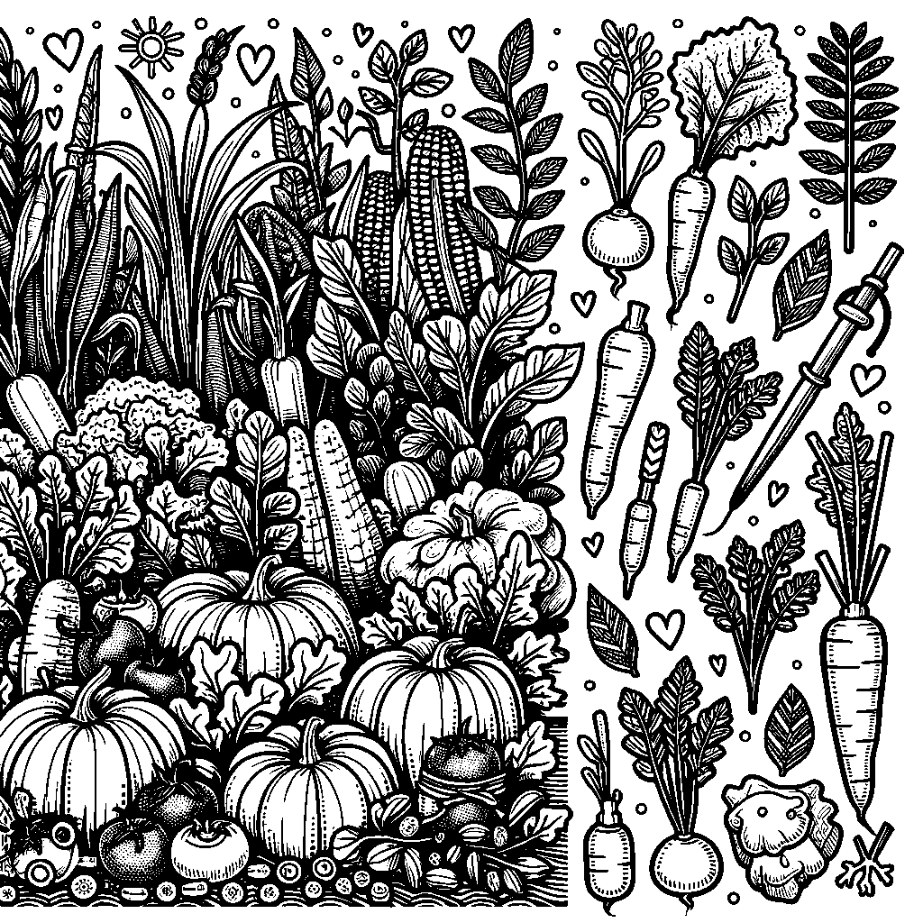 A Vegetable Garden With Labeled Plants