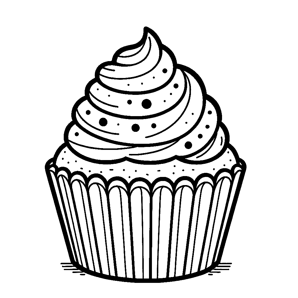A Cupcake With Frosting