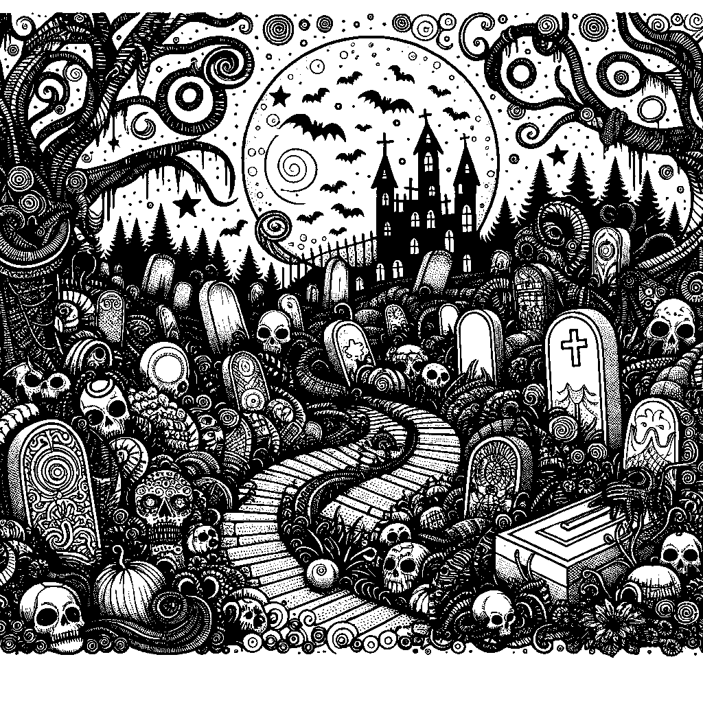 A Spooky Graveyard
