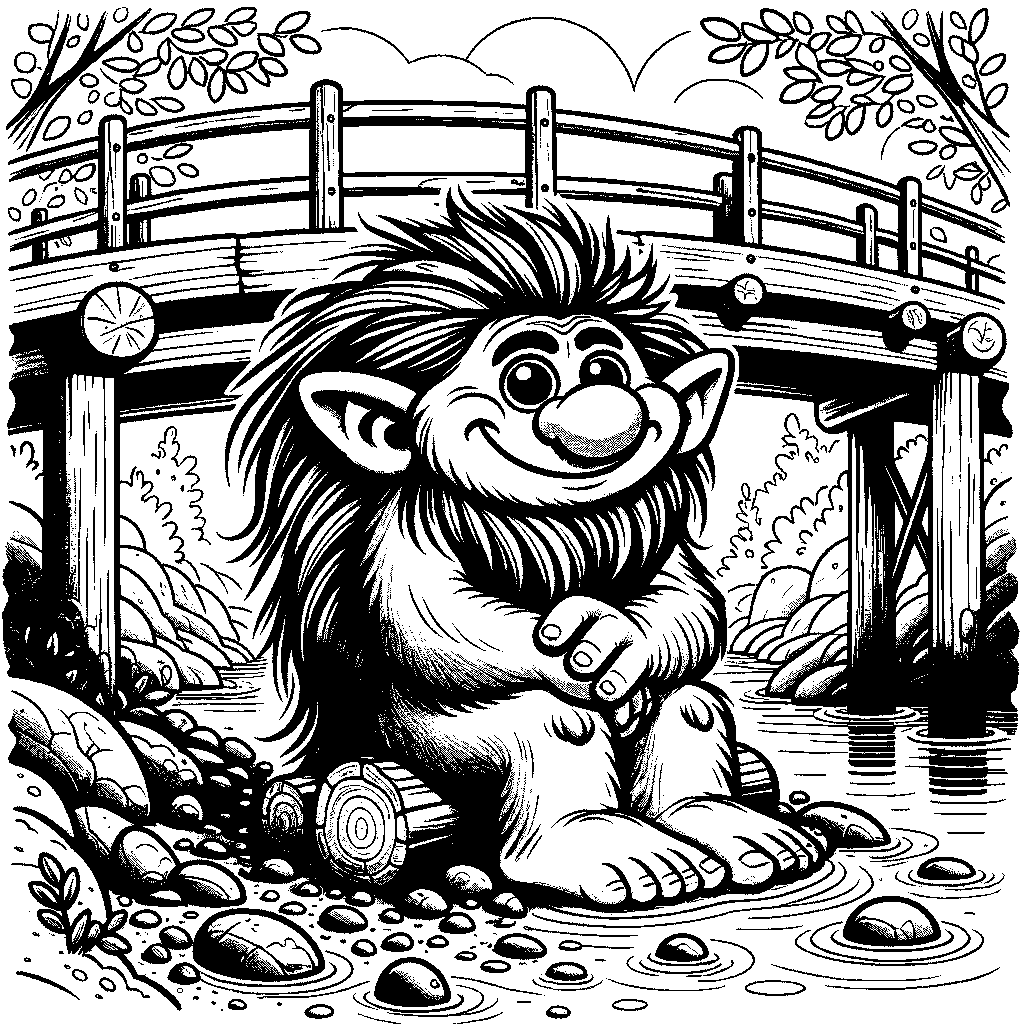 A Friendly Troll Under A Bridge