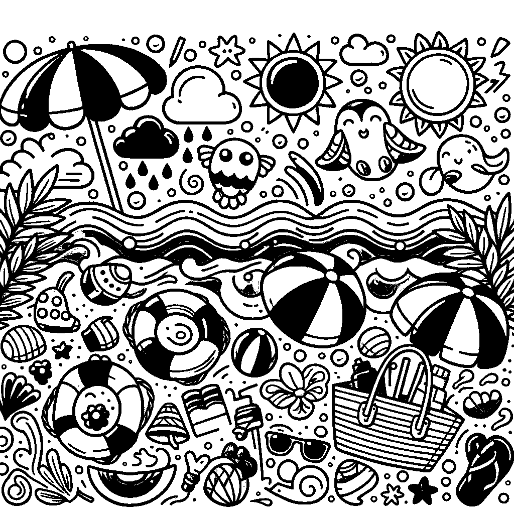 A Summer Beach Scene