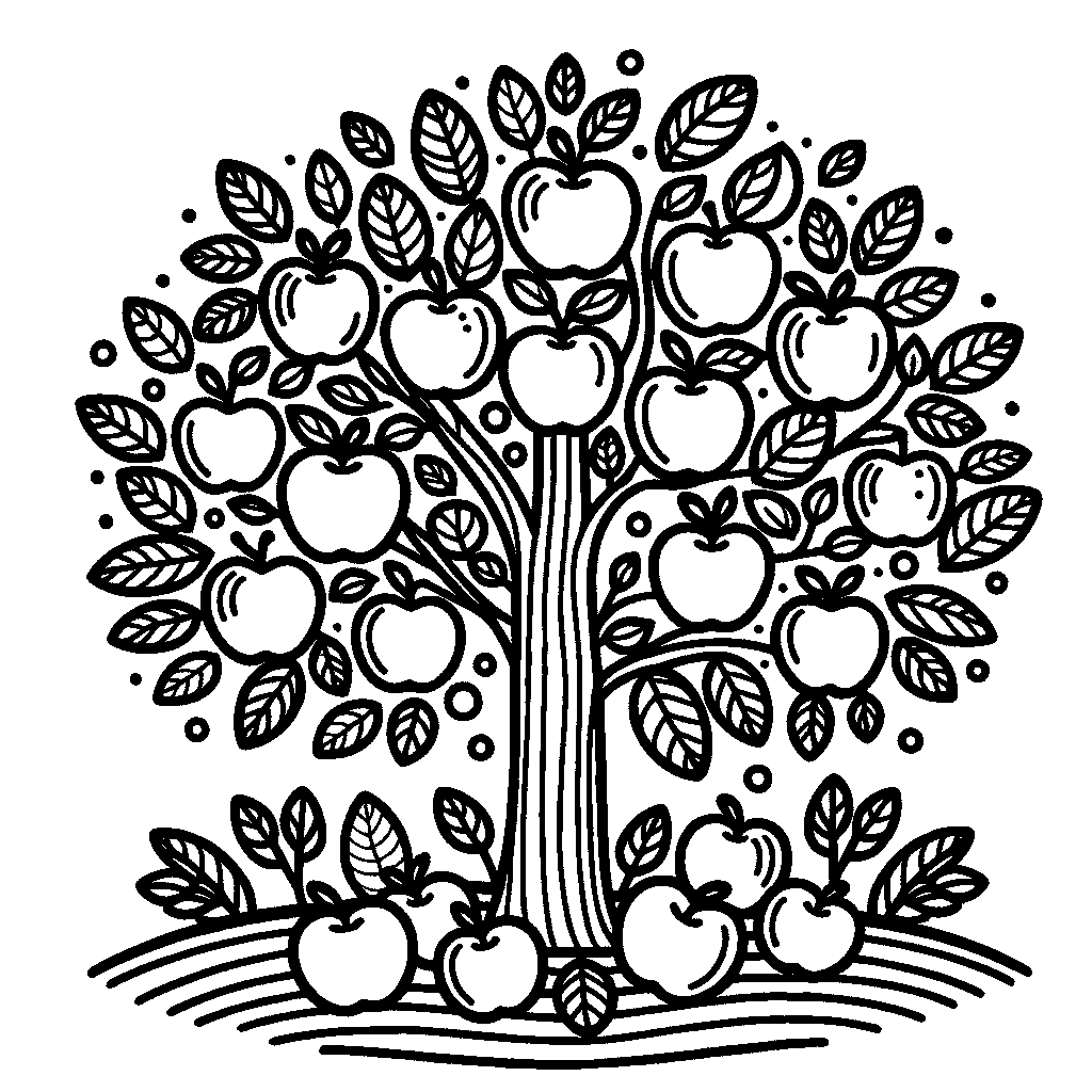 An Apple Tree With Fruit