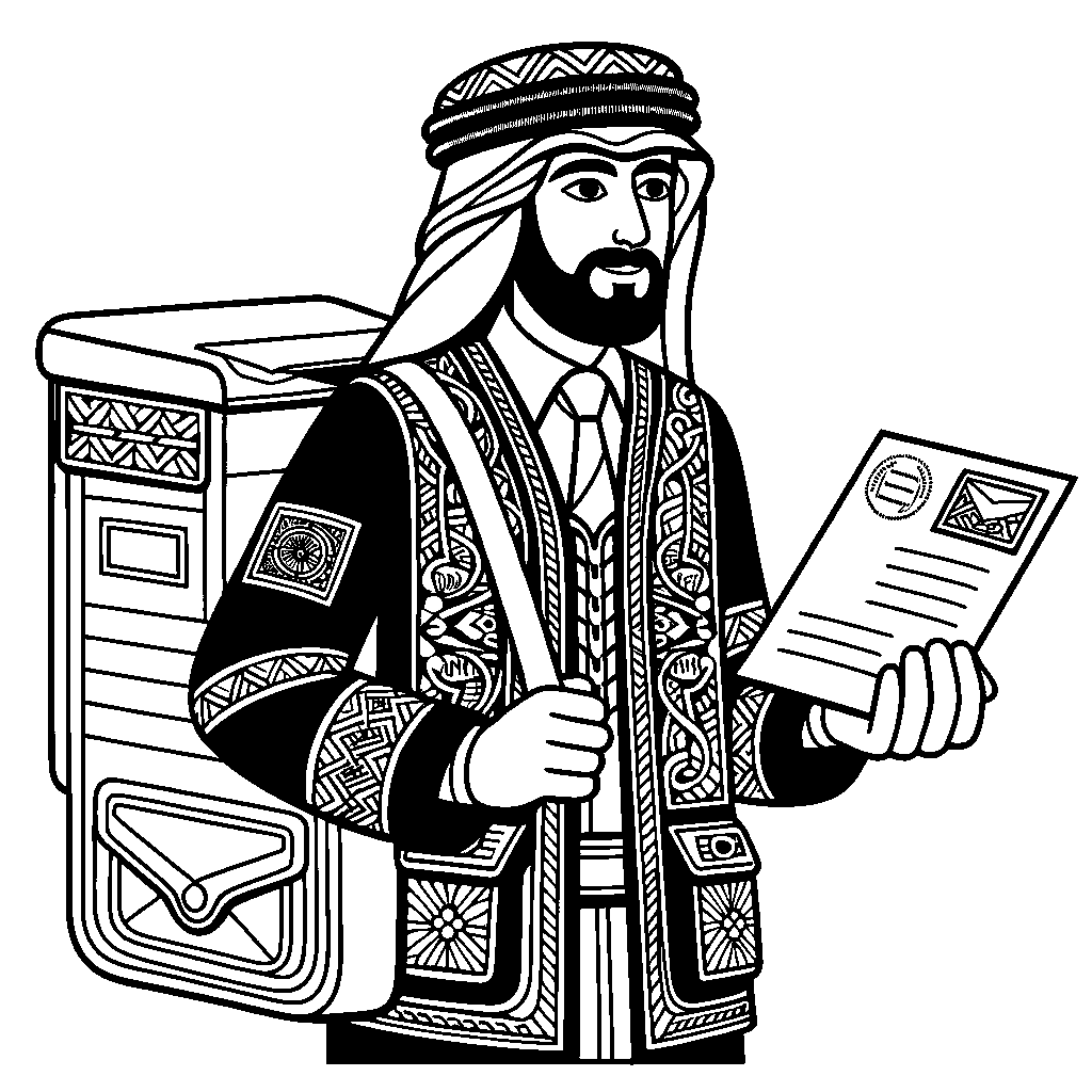 A Mail Carrier Delivering Letters