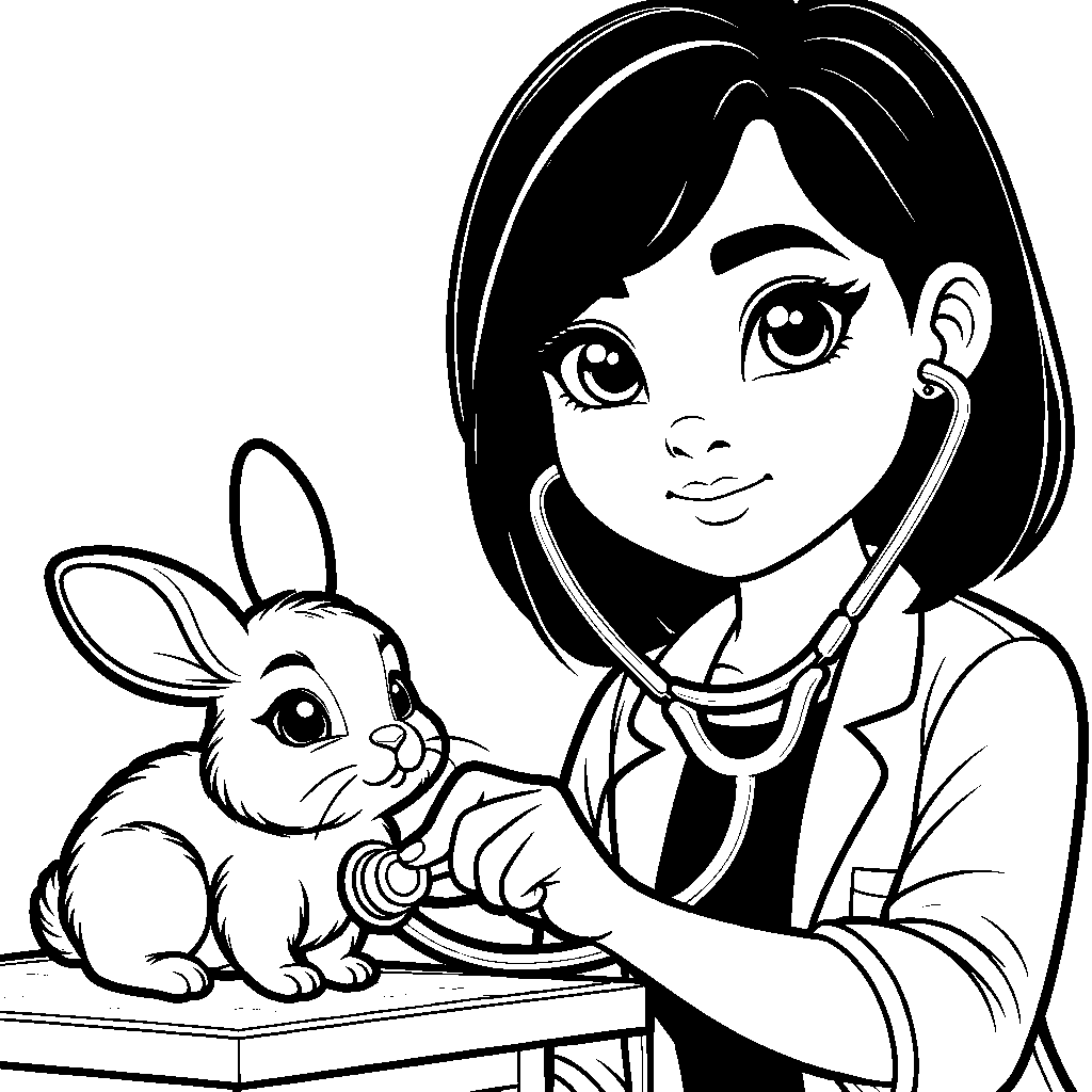 A Veterinarian With Animals
