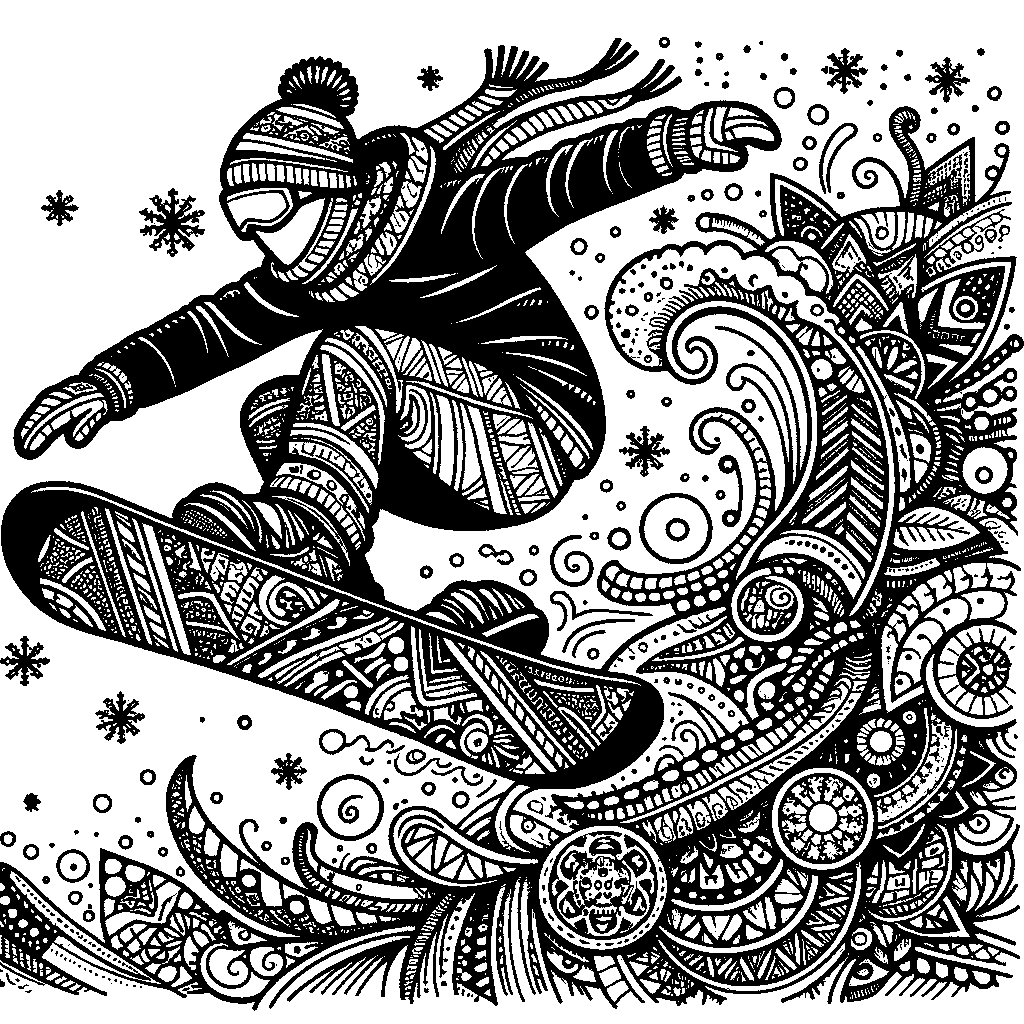 A Snowboarder Doing A Trick In The Air