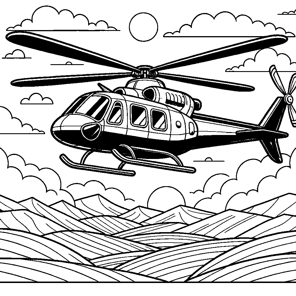 A Helicopter In The Sky