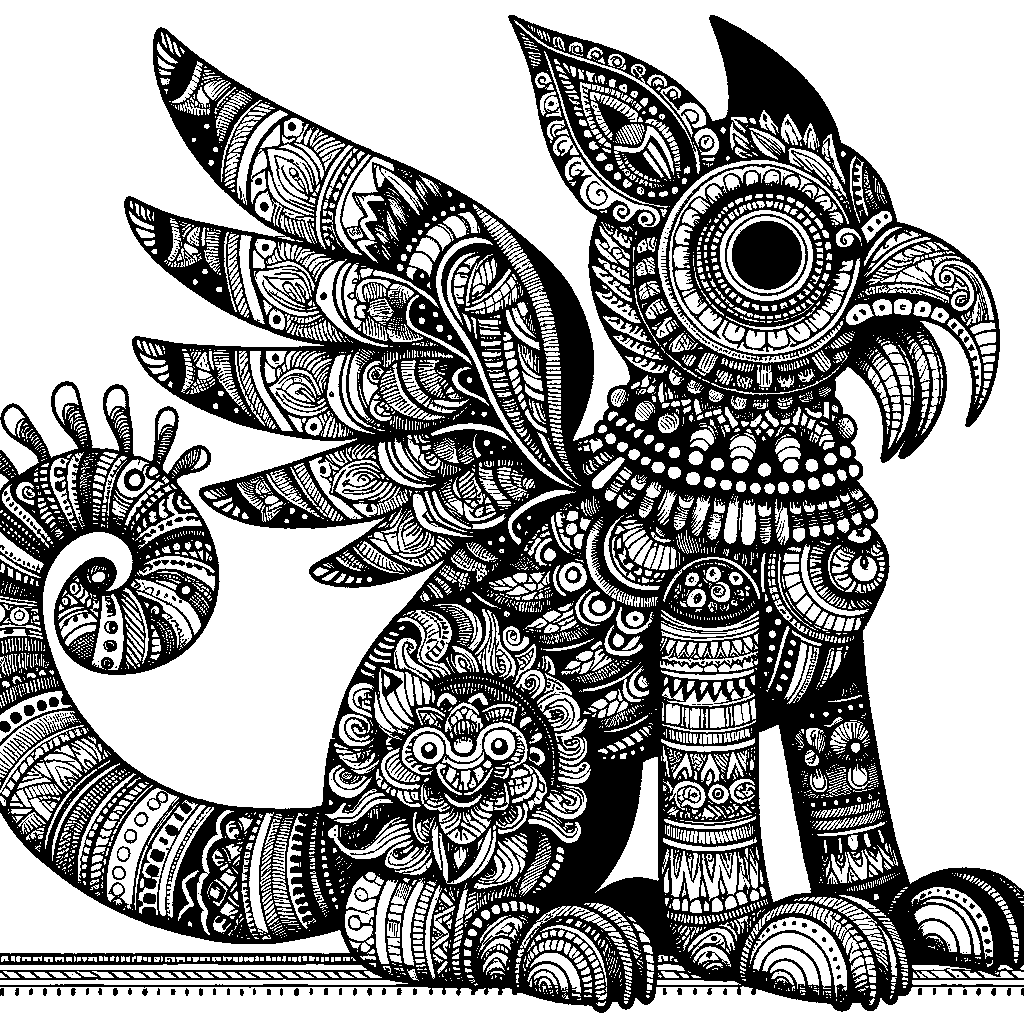 A Mexican Folk Art Alebrije Creature