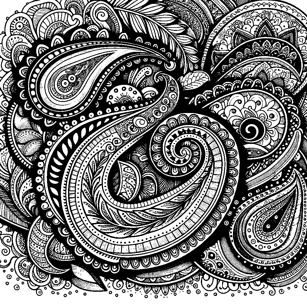 A Paisley Pattern Inspired By Indian Textile Art